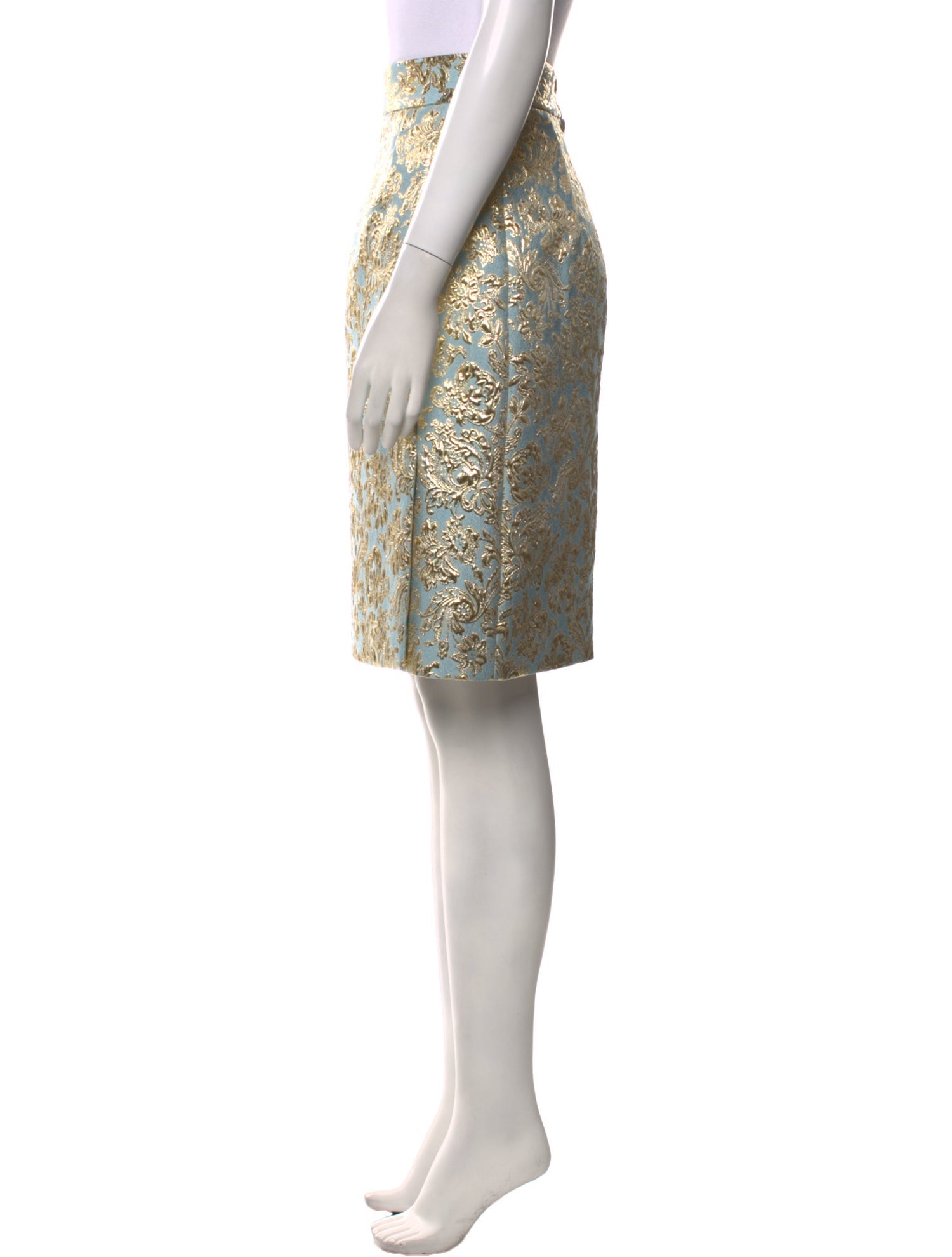 Dolce & Gabbana Floral Print Knee-Length Skirt w/ Tags