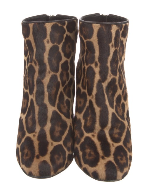 Dolce & Gabbana Ponyhair Animal Print Boots