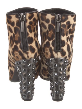 Dolce & Gabbana Ponyhair Animal Print Boots