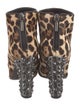 Dolce & Gabbana Ponyhair Animal Print Boots