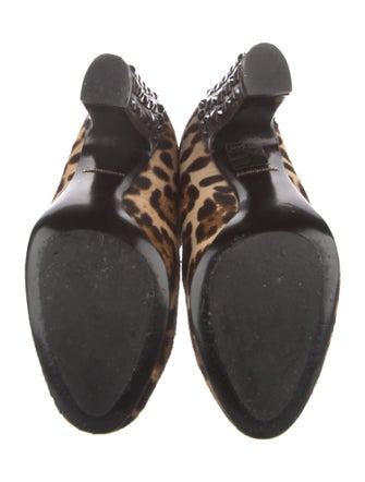 Dolce & Gabbana Ponyhair Animal Print Boots
