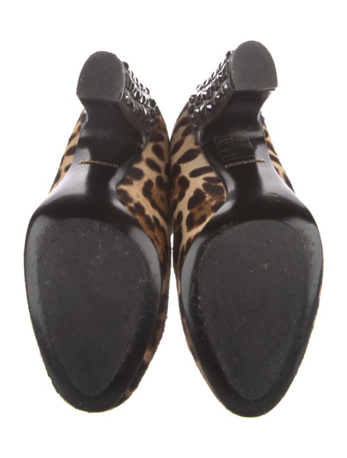 Dolce & Gabbana Ponyhair Animal Print Boots