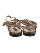 Dolce & Gabbana Patent Leather Animal Print Sandals