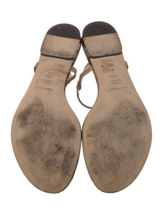 Dolce & Gabbana Patent Leather Animal Print Sandals