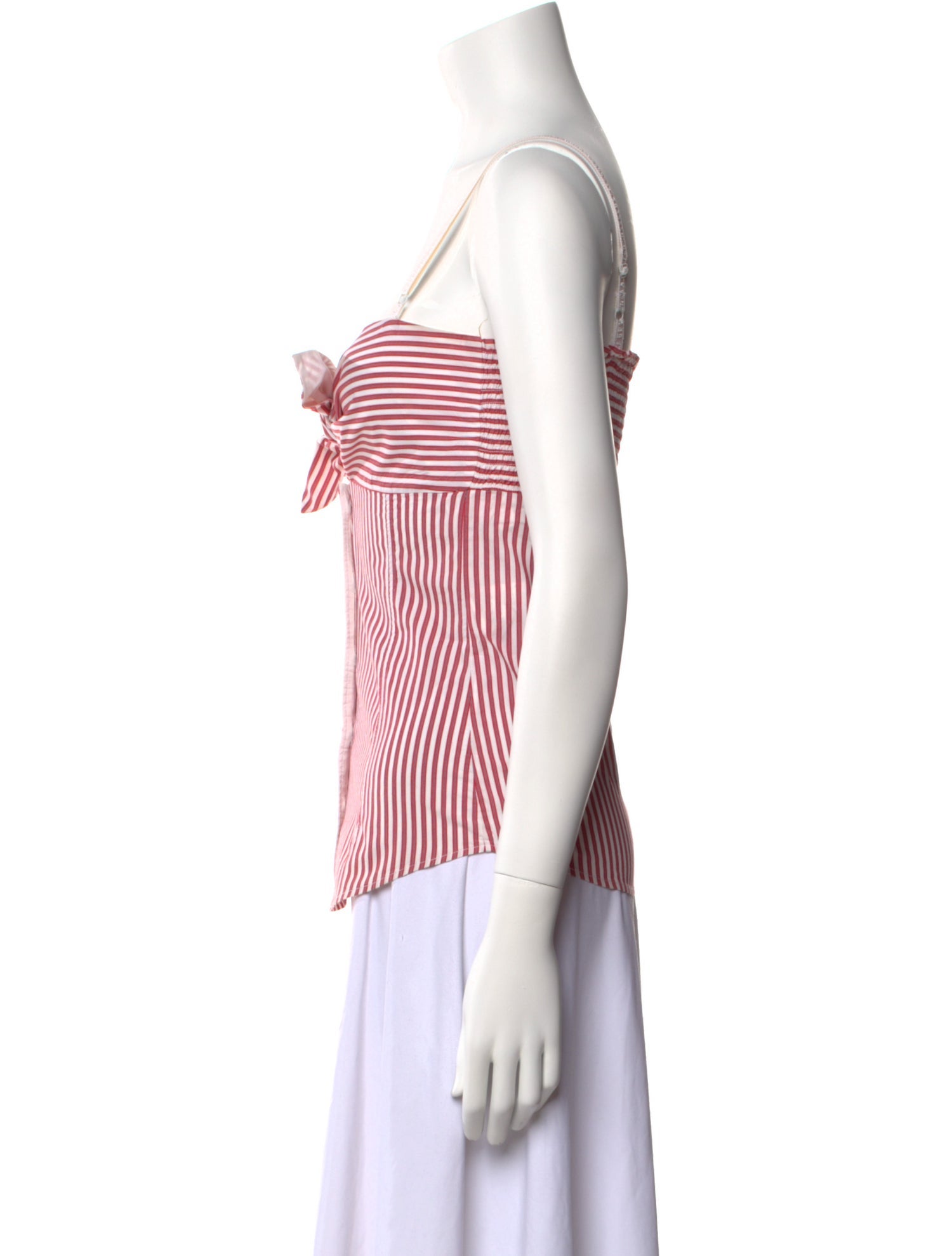 D&G Striped Square Neckline Top