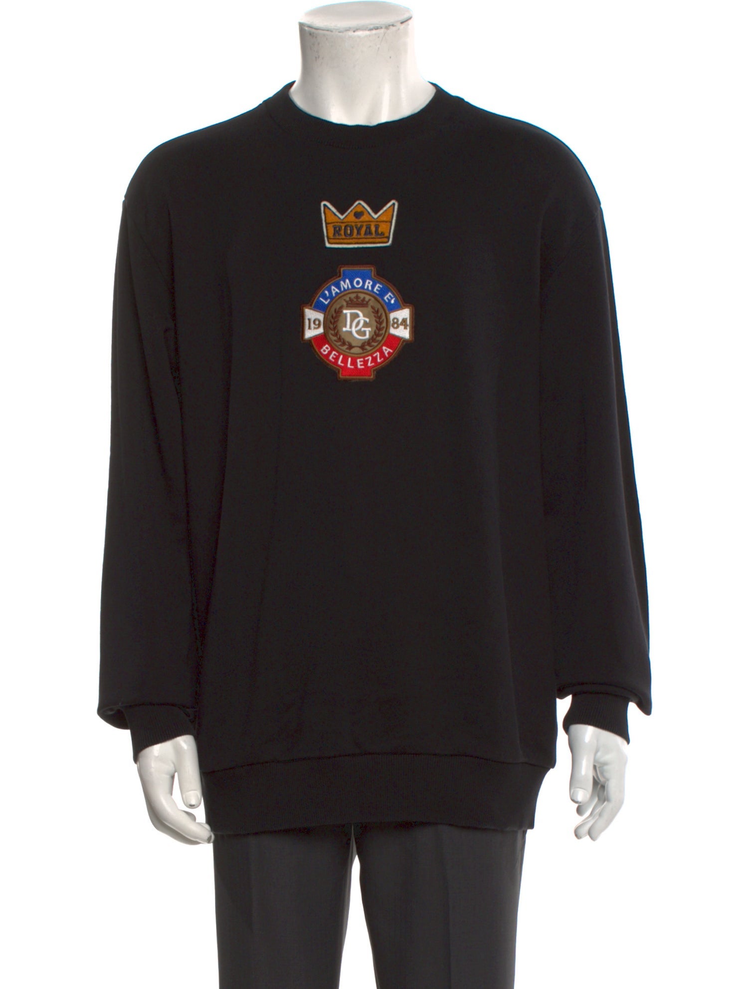 Dolce & Gabbana Graphic Print Crew Neck Pullover