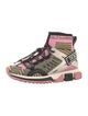Dolce & Gabbana Printed Wedge Sneakers