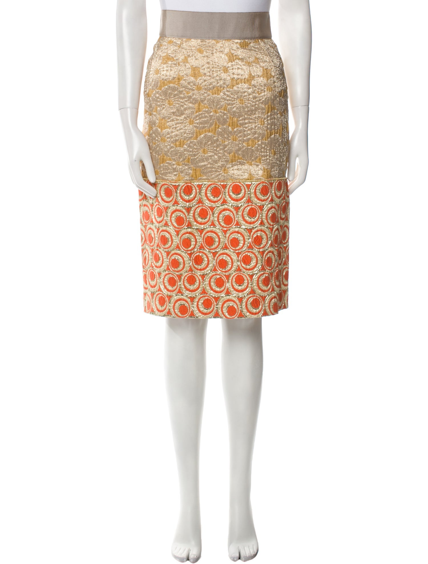 Dolce & Gabbana Printed Knee-Length Skirt