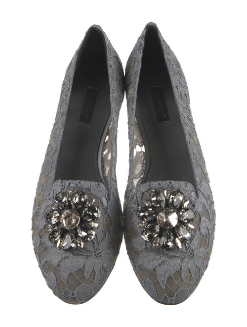 Dolce & Gabbana Lace Lace Pattern Ballet Flats