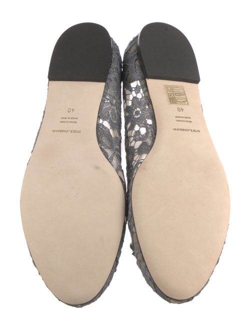 Dolce & Gabbana Lace Lace Pattern Ballet Flats