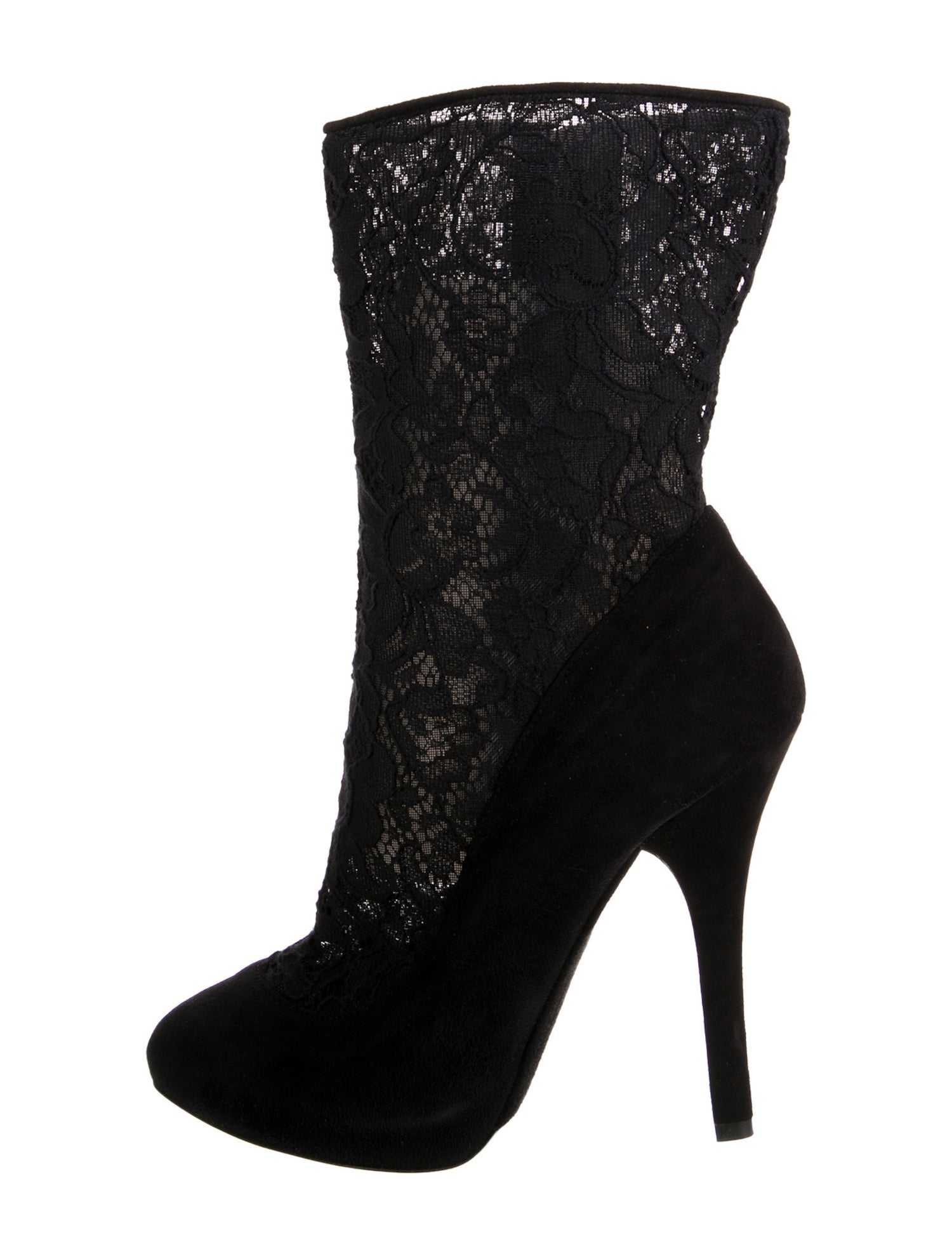 Dolce & Gabbana Lace Sock Boots