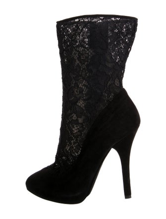 Dolce & Gabbana Lace Sock Boots