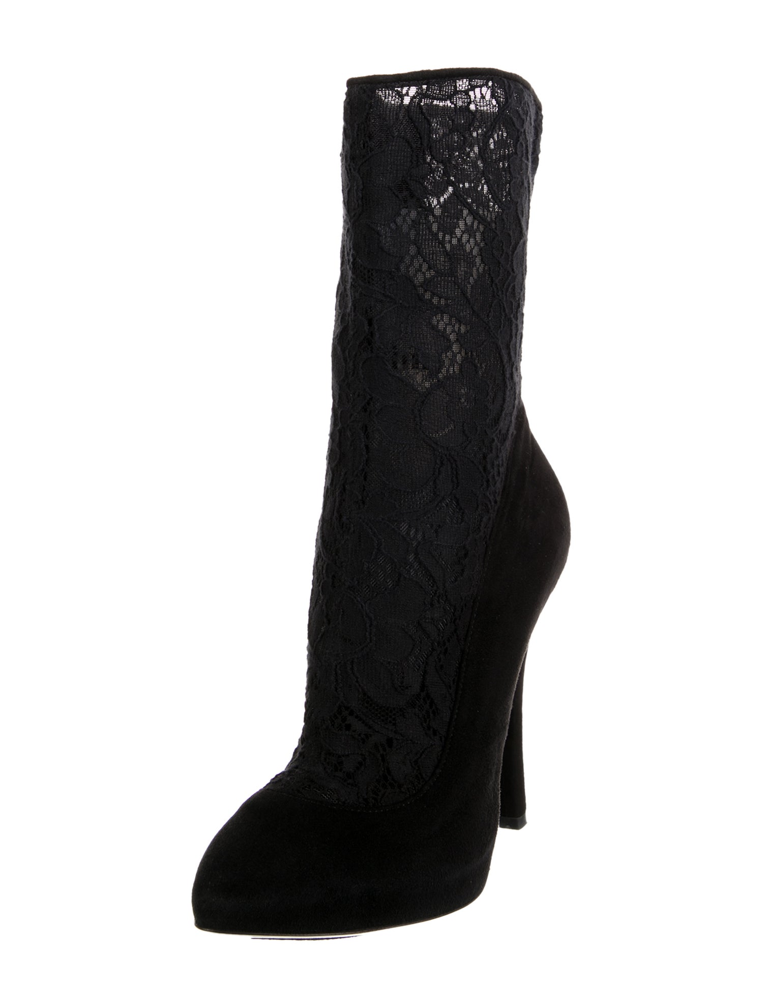 Dolce & Gabbana Lace Sock Boots
