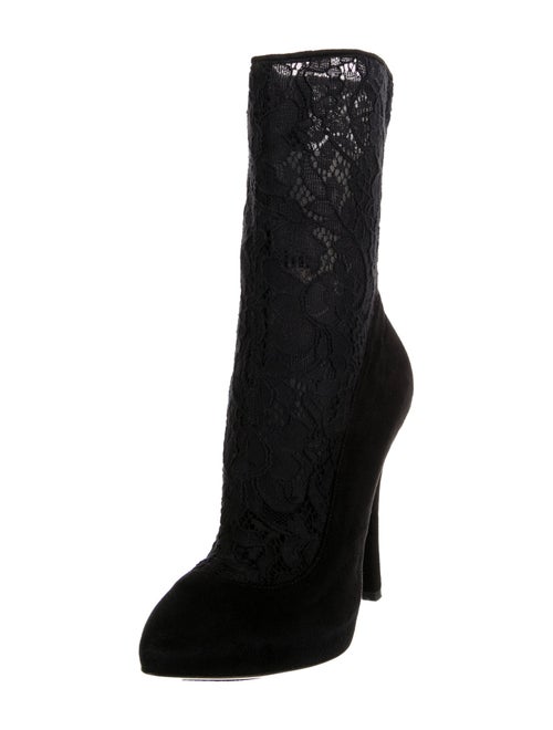 Dolce & Gabbana Lace Sock Boots