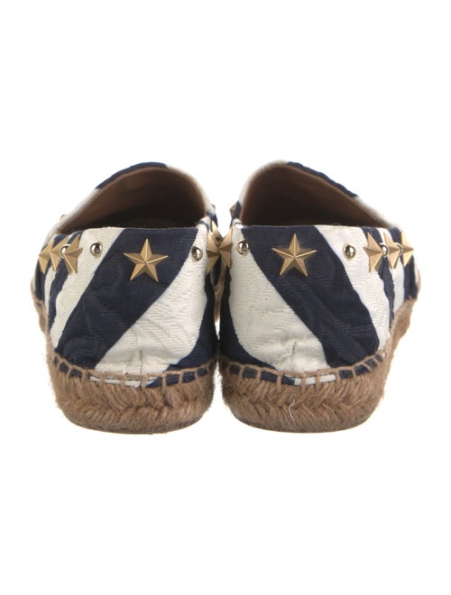Dolce & Gabbana Colorblock Pattern Studded Accents Espadrilles