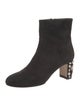 Dolce & Gabbana Suede Crystal Embellishments Boots