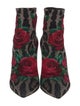 Dolce & Gabbana Neoprene Animal Print Sock Boots