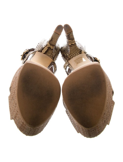 Dolce & Gabbana Rattan Printed Slingback Pumps