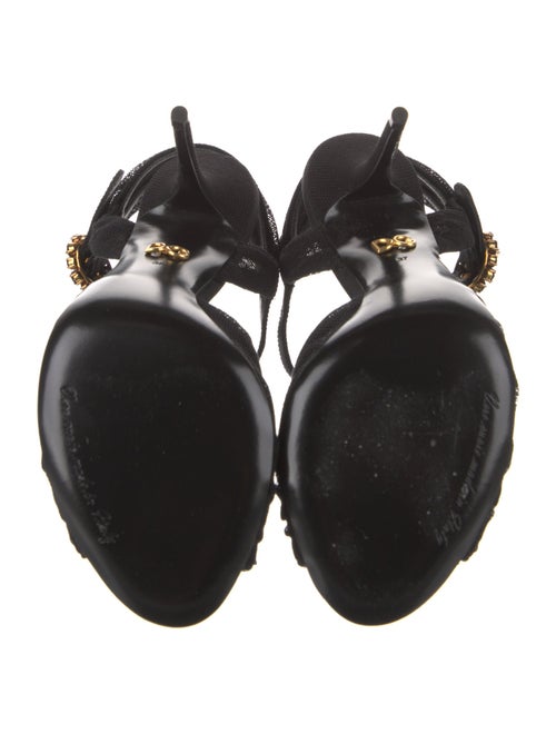 Dolce & Gabbana Mesh Crystal Embellishments D'Orsay Pumps