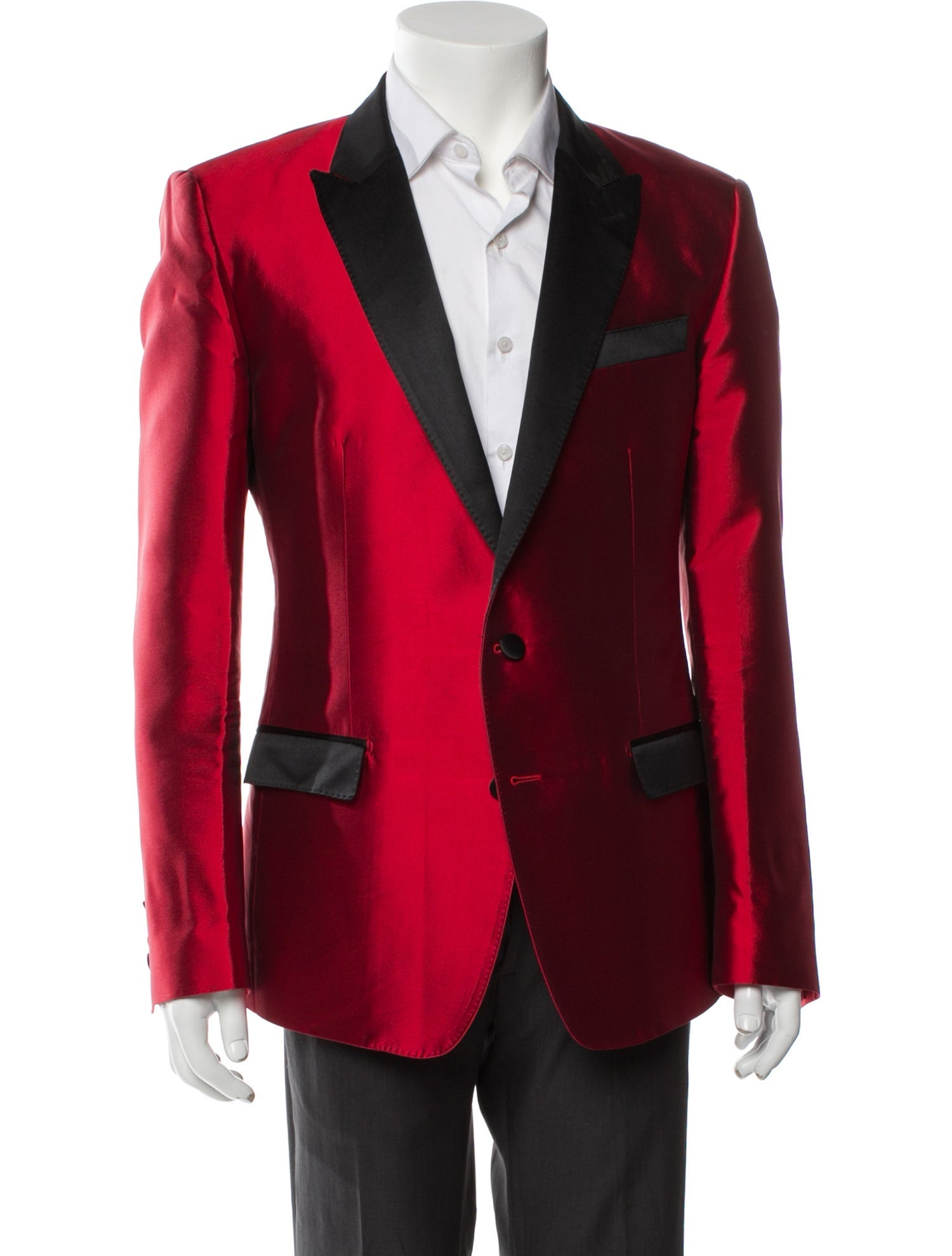 Dolce & Gabbana Silk Colorblock Pattern Blazer