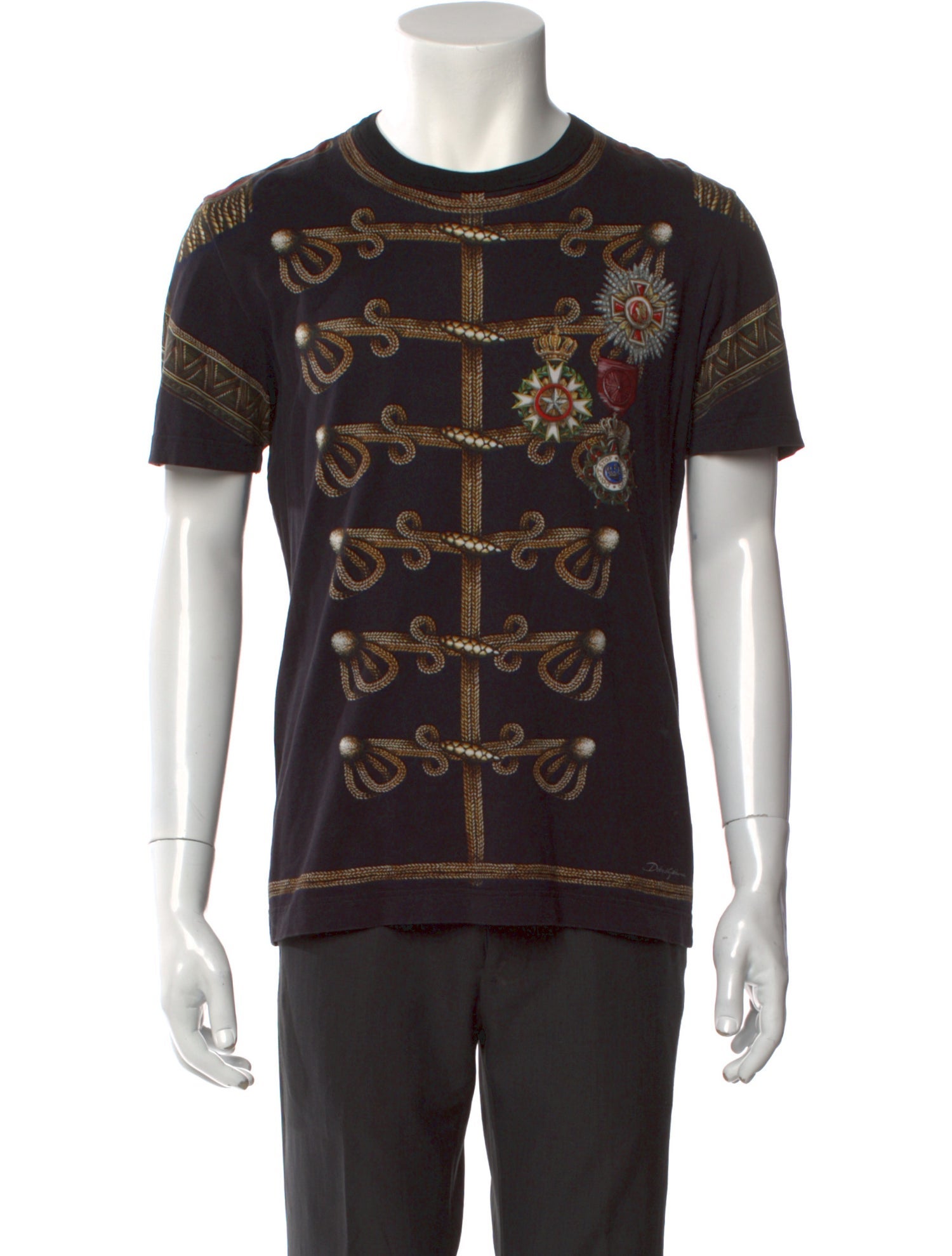 Dolce & Gabbana Printed Crew Neck T-Shirt