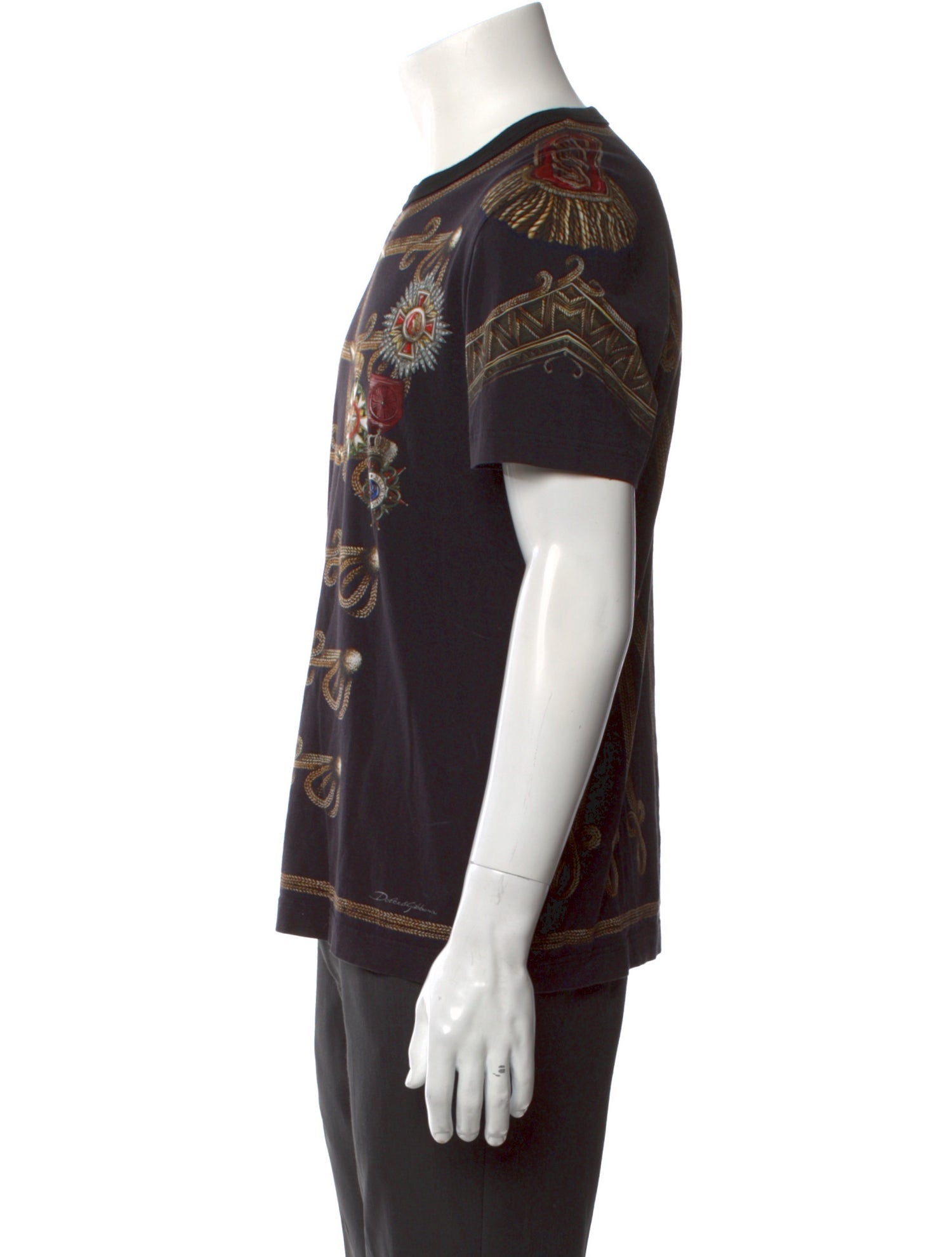 Dolce & Gabbana Printed Crew Neck T-Shirt