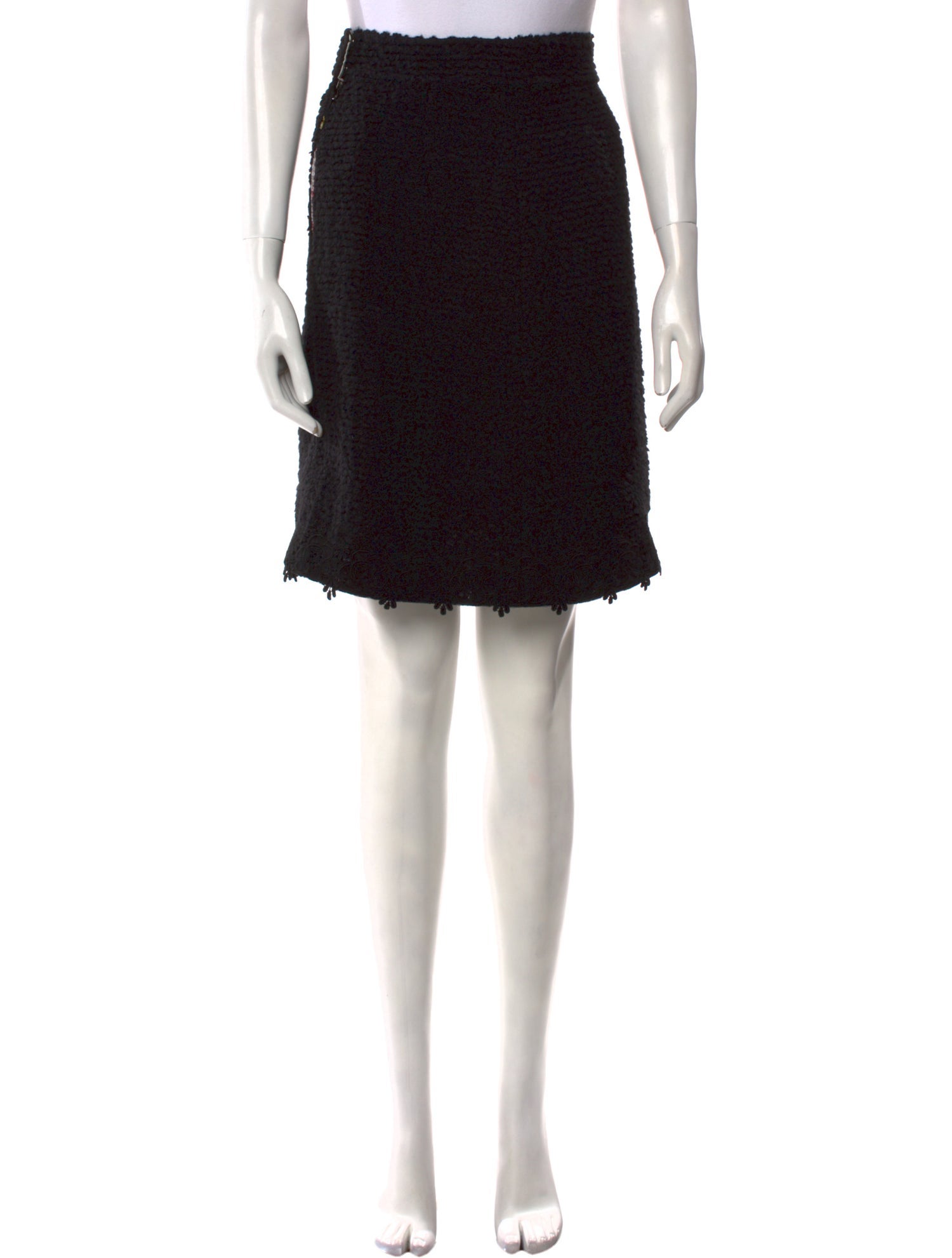 Dolce & Gabbana Virgin Wool Knee-Length Skirt