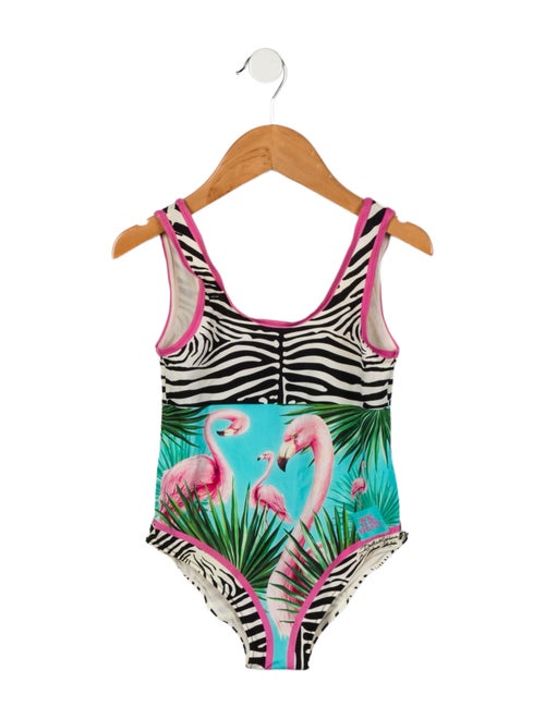 Dolce & Gabbana x Khaled Khaled Toddler Girls' Printed One Piece Swimsuit