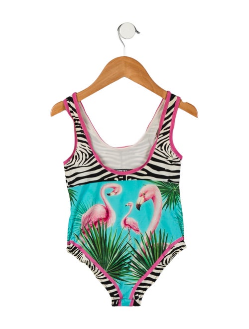 Dolce & Gabbana x Khaled Khaled Toddler Girls' Printed One Piece Swimsuit
