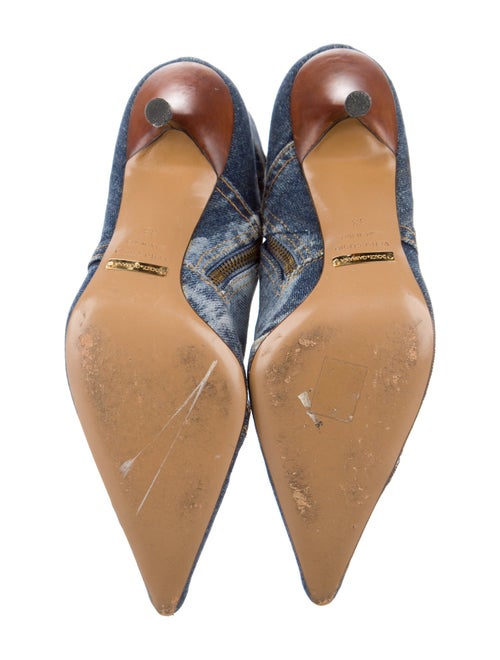Dolce & Gabbana Denim Printed Sock Boots