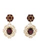 Dolce & Gabbana 18K Garnet Drop Clip-On Earrings
