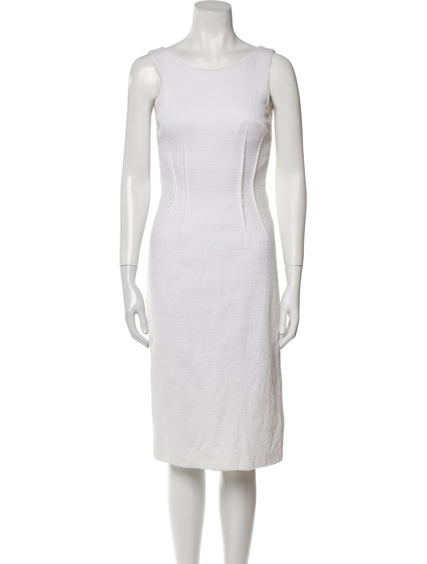 Dolce & Gabbana Bateau Neckline Midi Length Dress