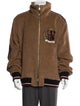 Dolce & Gabbana Alpaca Graphic Print Varsity Jacket