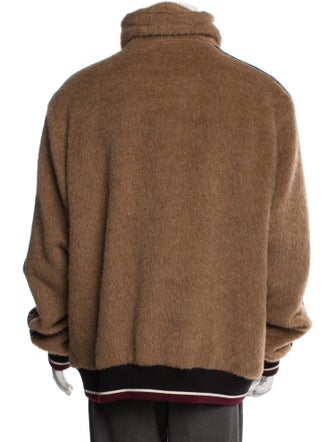 Dolce & Gabbana Alpaca Graphic Print Varsity Jacket