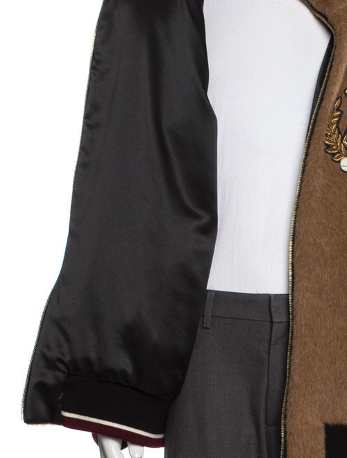 Dolce & Gabbana Alpaca Graphic Print Varsity Jacket