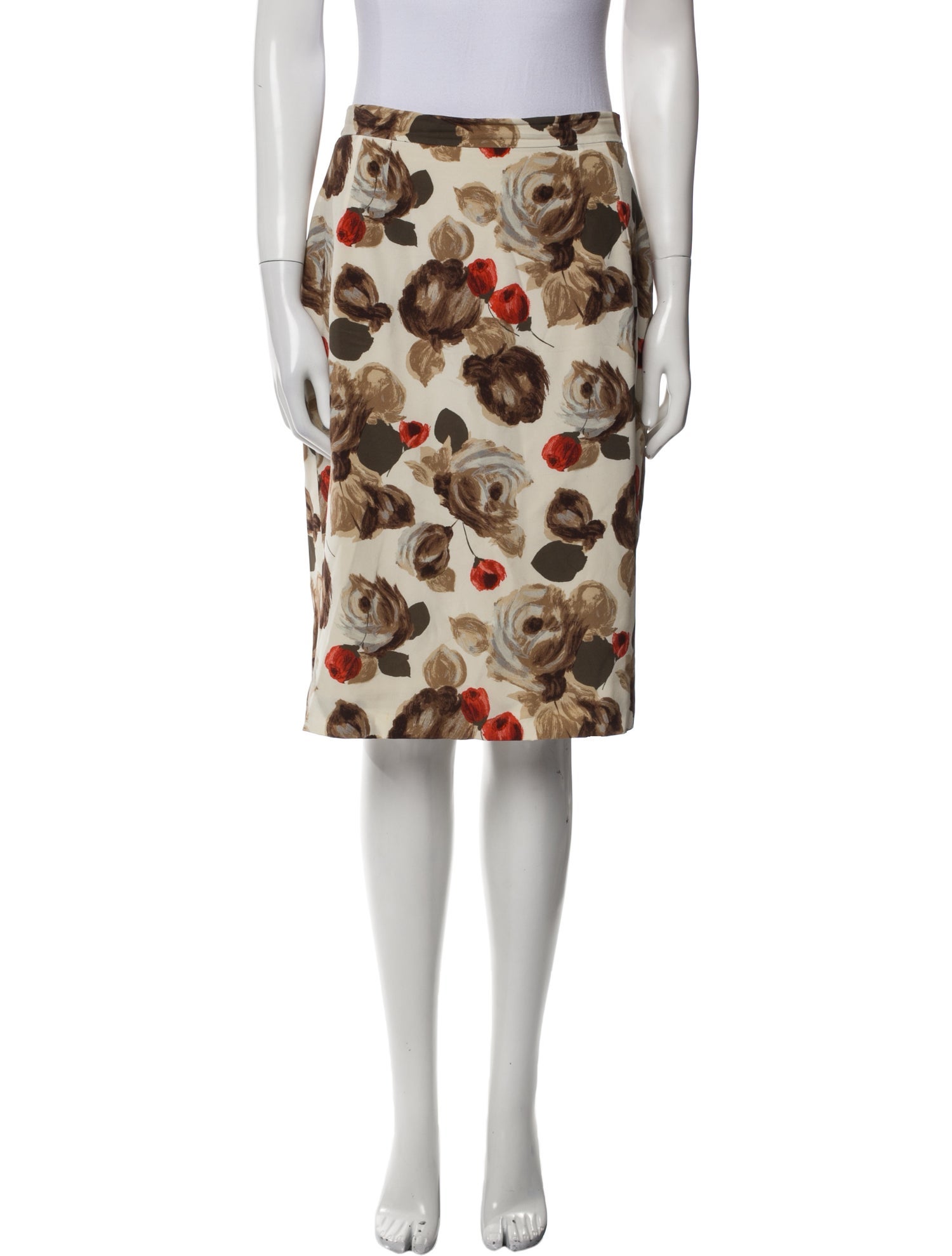 Dolce & Gabbana Silk Knee-Length Skirt