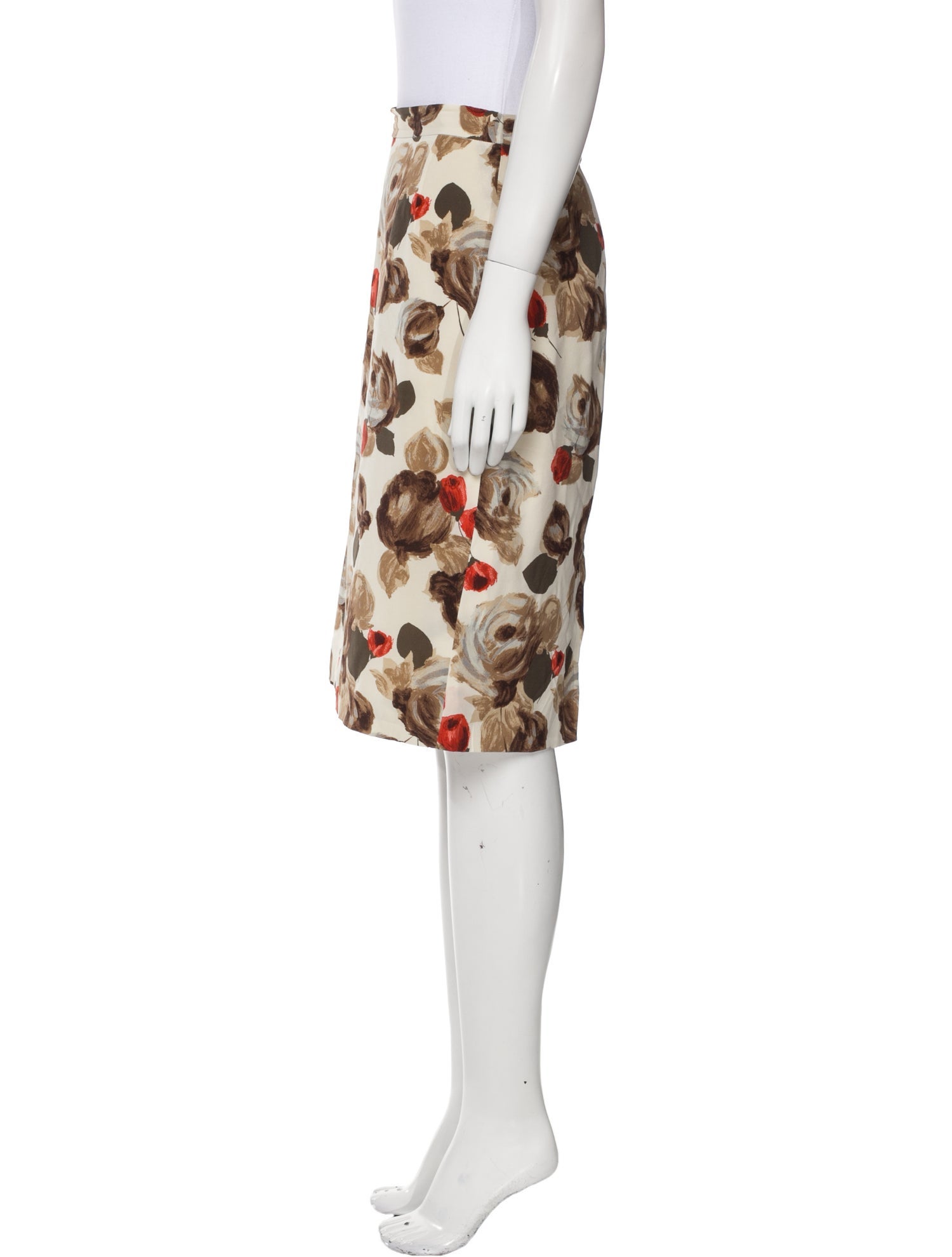 Dolce & Gabbana Silk Knee-Length Skirt