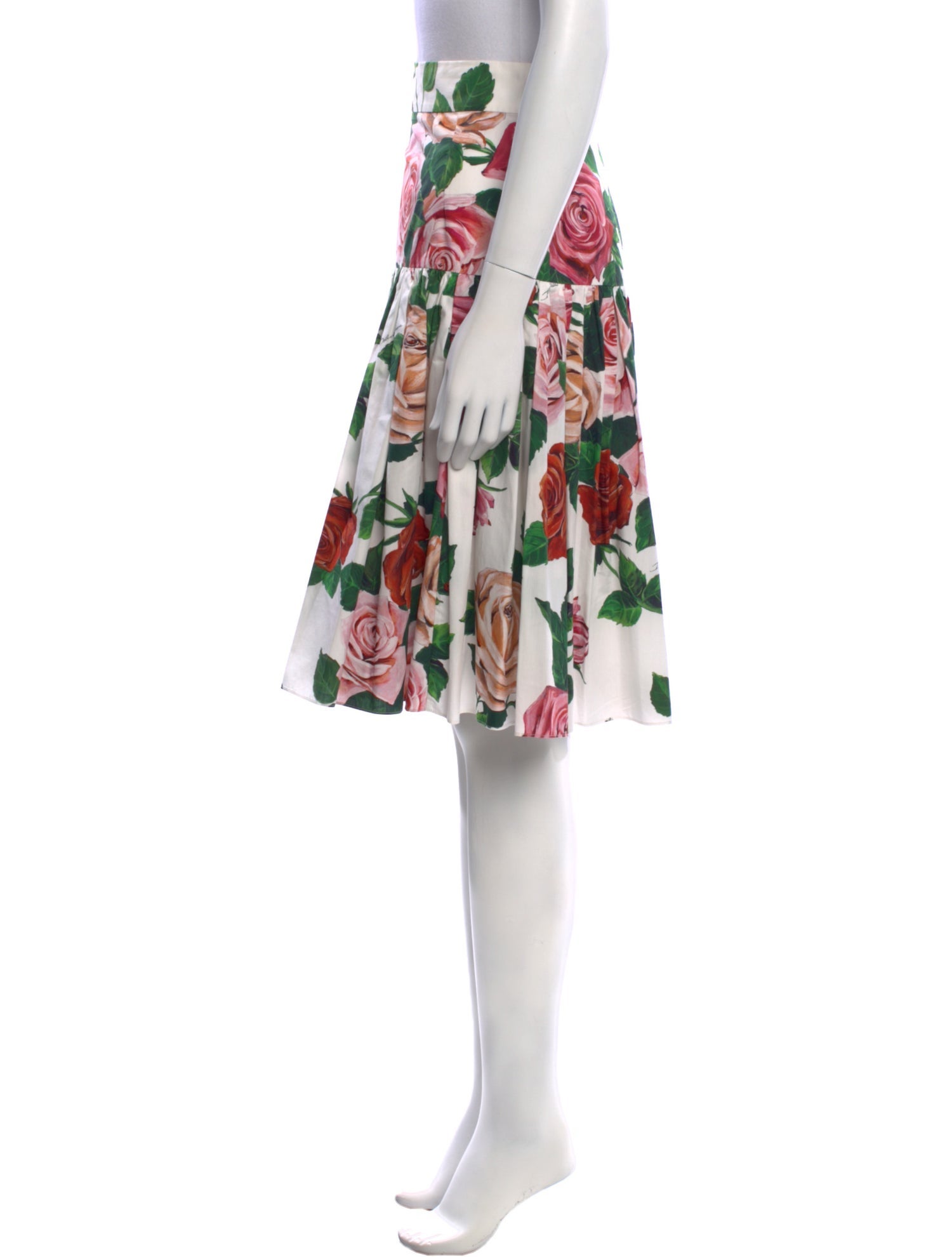 Dolce & Gabbana Floral Print Knee-Length Skirt