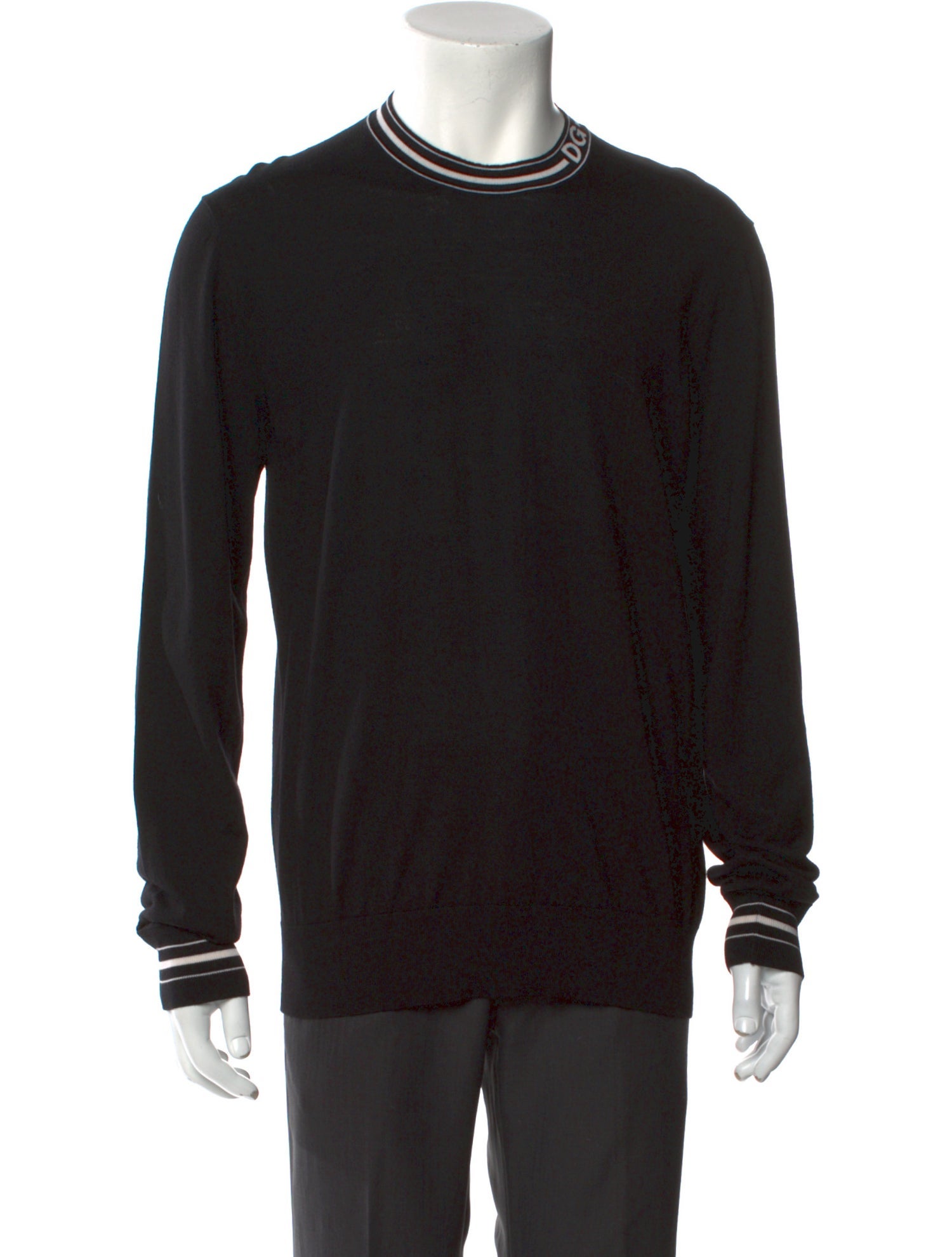 Dolce & Gabbana Virgin Wool Crew Neck Pullover