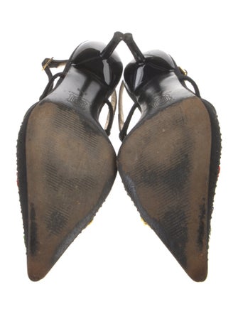 Dolce & Gabbana Crystal Embellishments Slingback Pumps