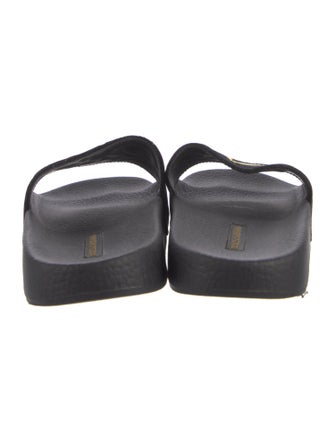 Dolce & Gabbana Velvet Printed Slides