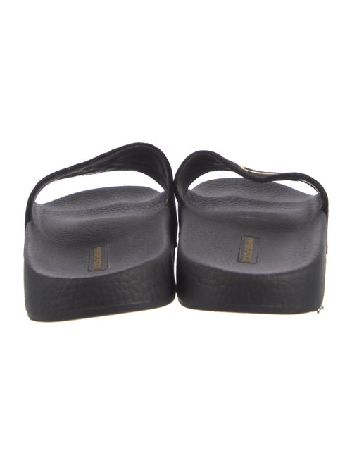 Dolce & Gabbana Velvet Printed Slides