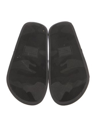 Dolce & Gabbana Velvet Printed Slides