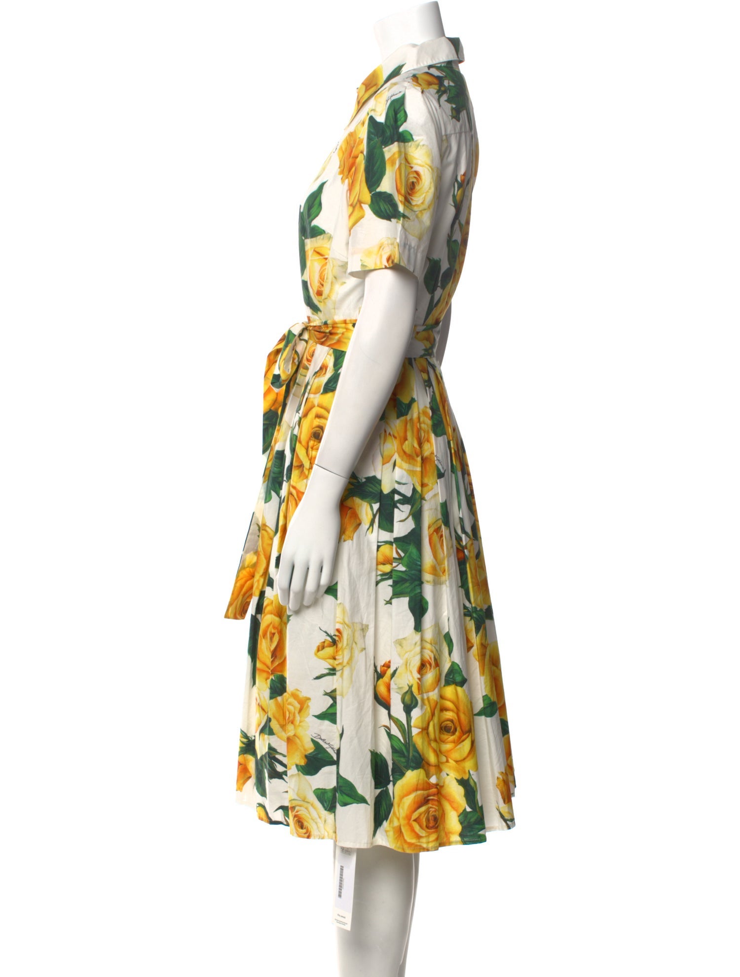 Dolce & Gabbana Floral Print Midi Length Dress