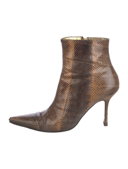 Dolce & Gabbana Snakeskin Animal Print Boots