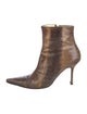 Dolce & Gabbana Snakeskin Animal Print Boots