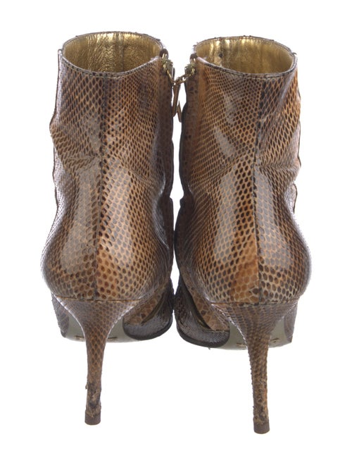 Dolce & Gabbana Snakeskin Animal Print Boots