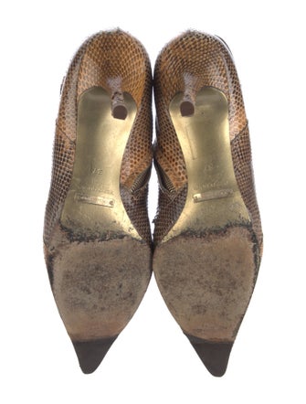 Dolce & Gabbana Snakeskin Animal Print Boots