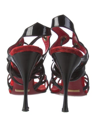 Dolce & Gabbana Patent Leather Gladiator Sandals