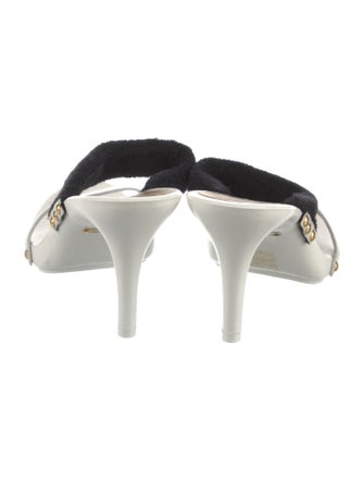 Dolce & Gabbana Signature Logo Leather Slides